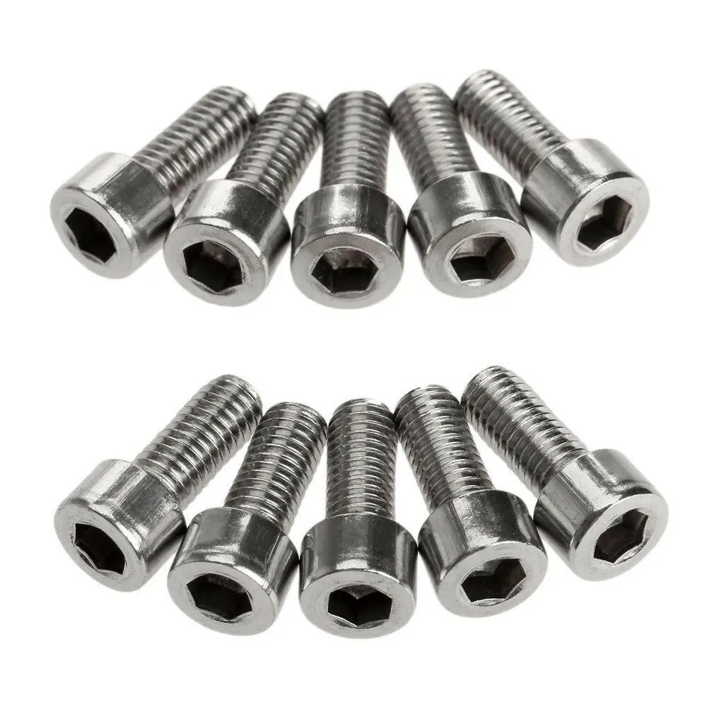 Stainless Steel Water Bottle Cage Bolts Bottle Cage Screw Bicycle Bottle Holder Screws M5 Hexagon Bolt Bicycle Screws