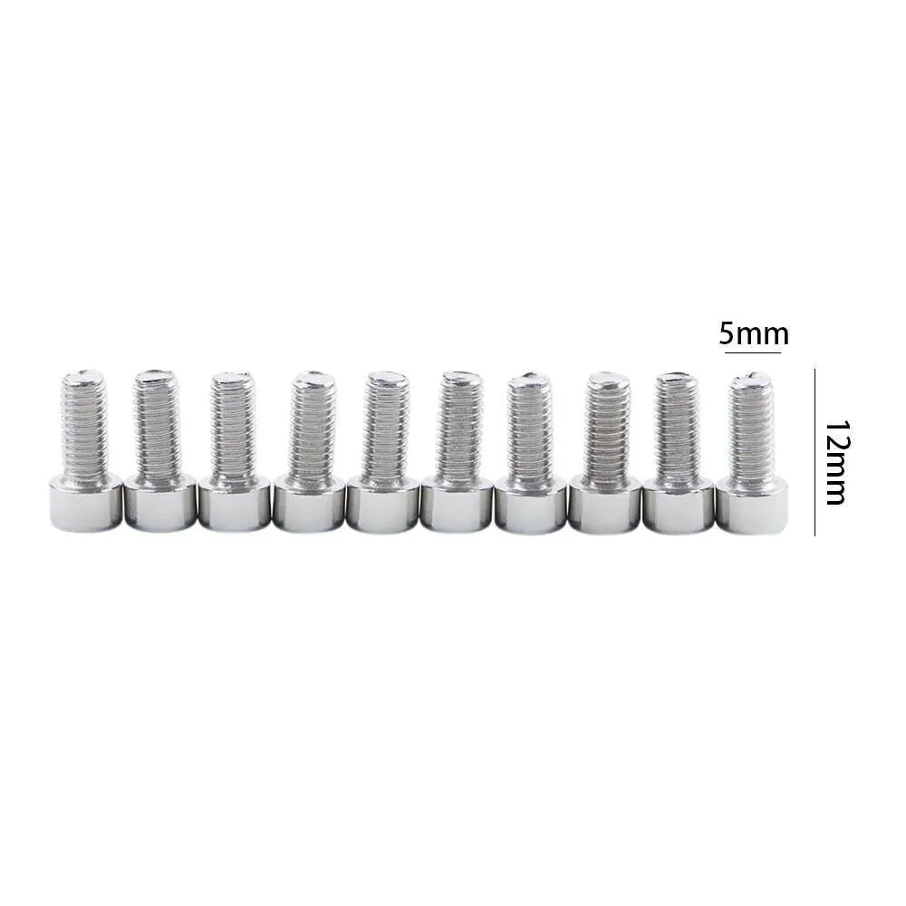 Stainless Steel Water Bottle Cage Bolts Bottle Cage Screw Bicycle Bottle Holder Screws M5 Hexagon Bolt Bicycle Screws
