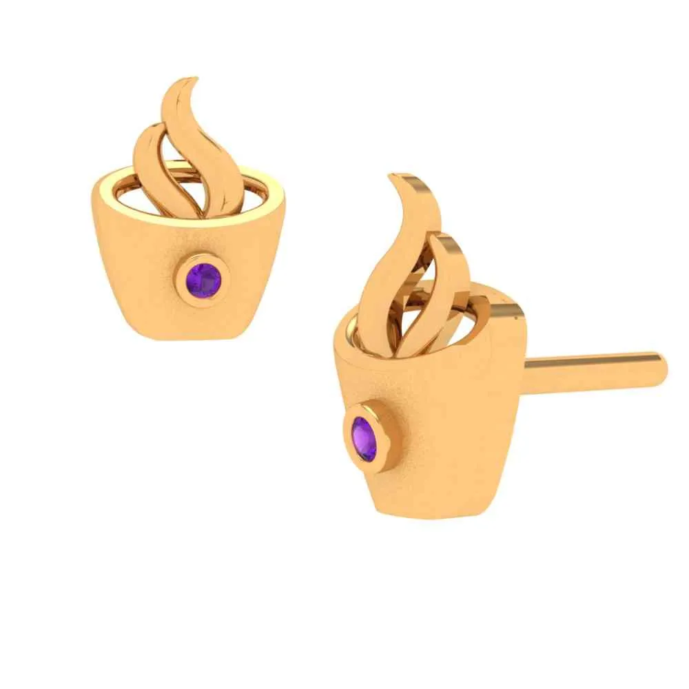 Stunning Gold Crystal Earrings