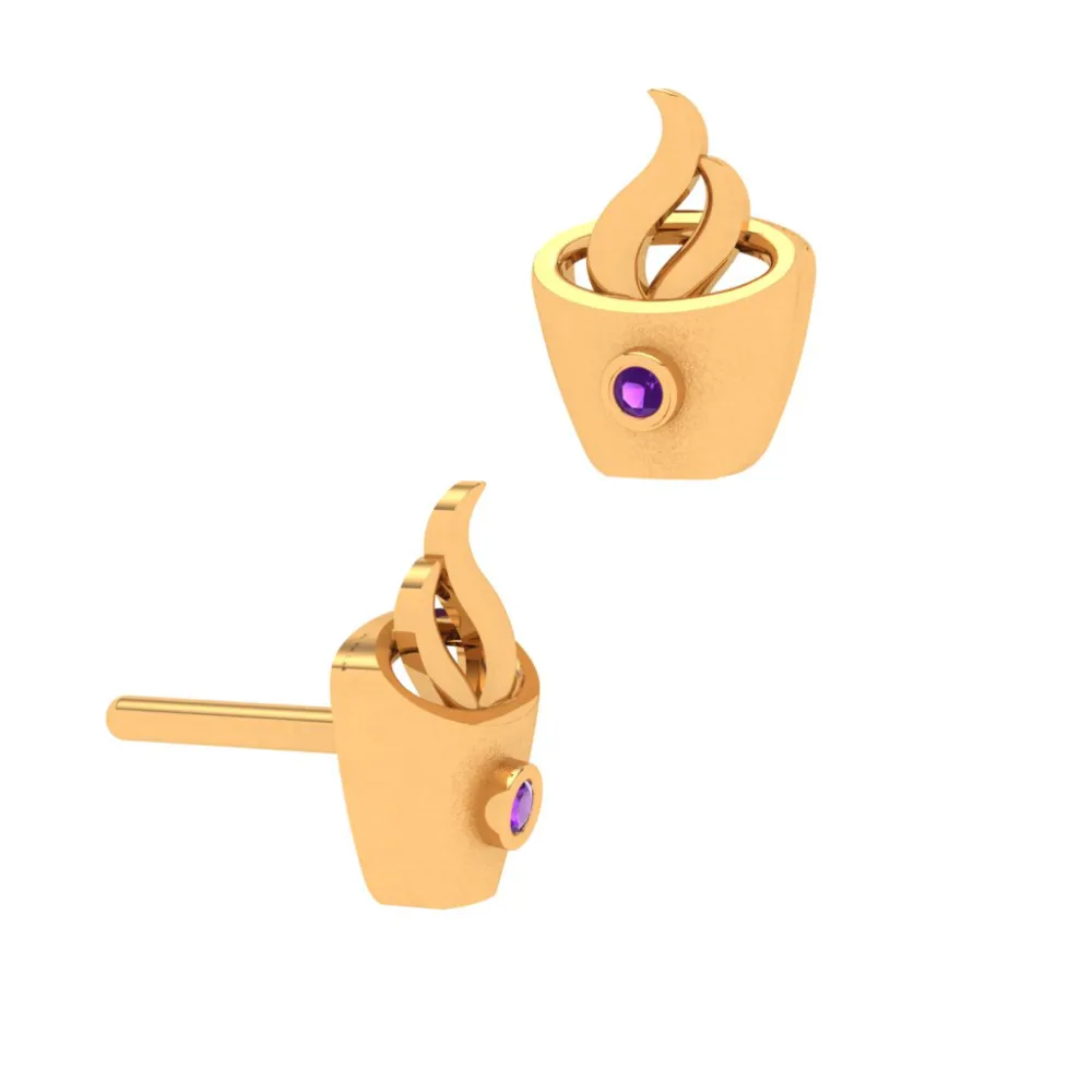 Stunning Gold Crystal Earrings