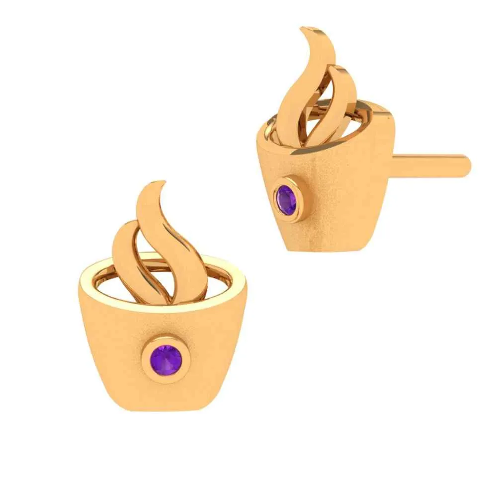 Stunning Gold Crystal Earrings