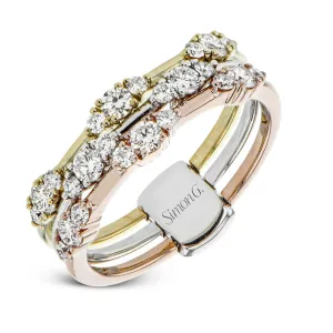 Three-tone Fashion Ring