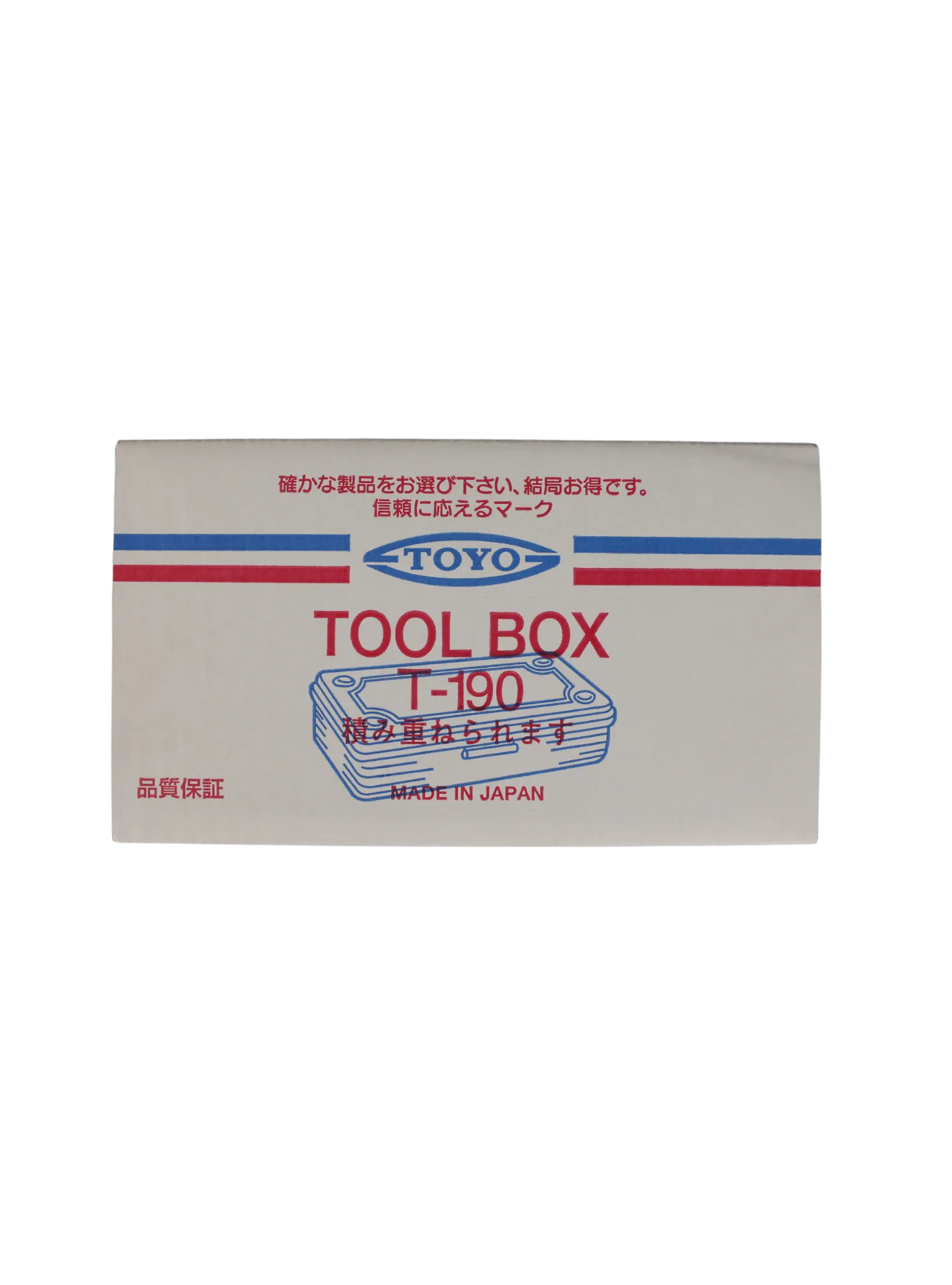 Toyo Steel Trunk-Shaped Stackable Toolbox T-190 (Red)