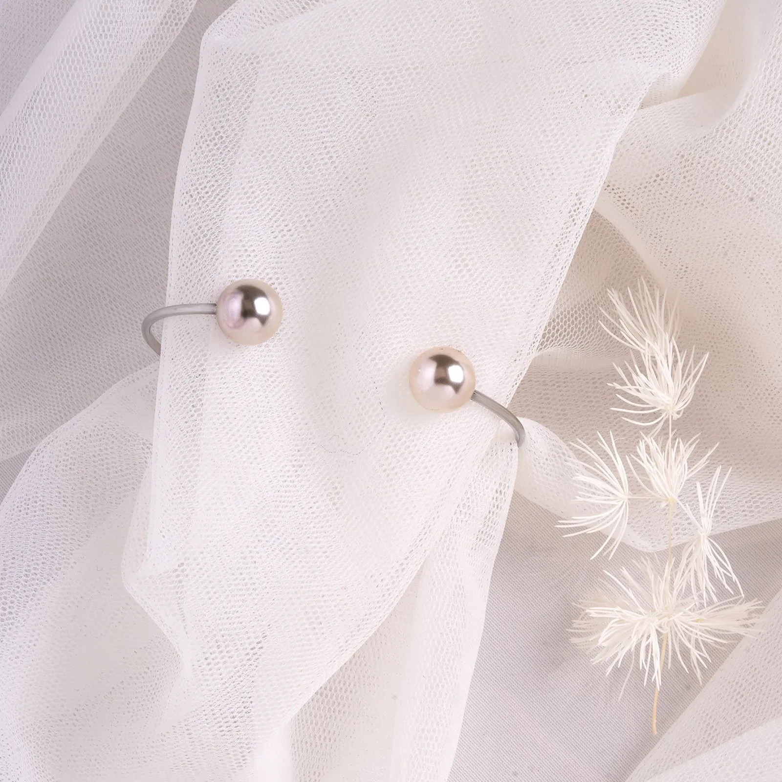 Twin Pearl Silver Bracelet