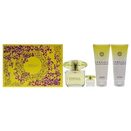 Versace - Yellow Diamond For Women  Gift Set - 4 Pcs