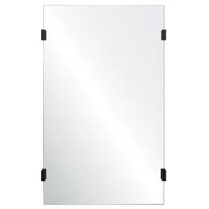 Wall Mirror with Black Nickel Clips by Mirror Home