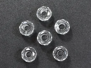 White Faceted Crystal Beads (Wholesale)