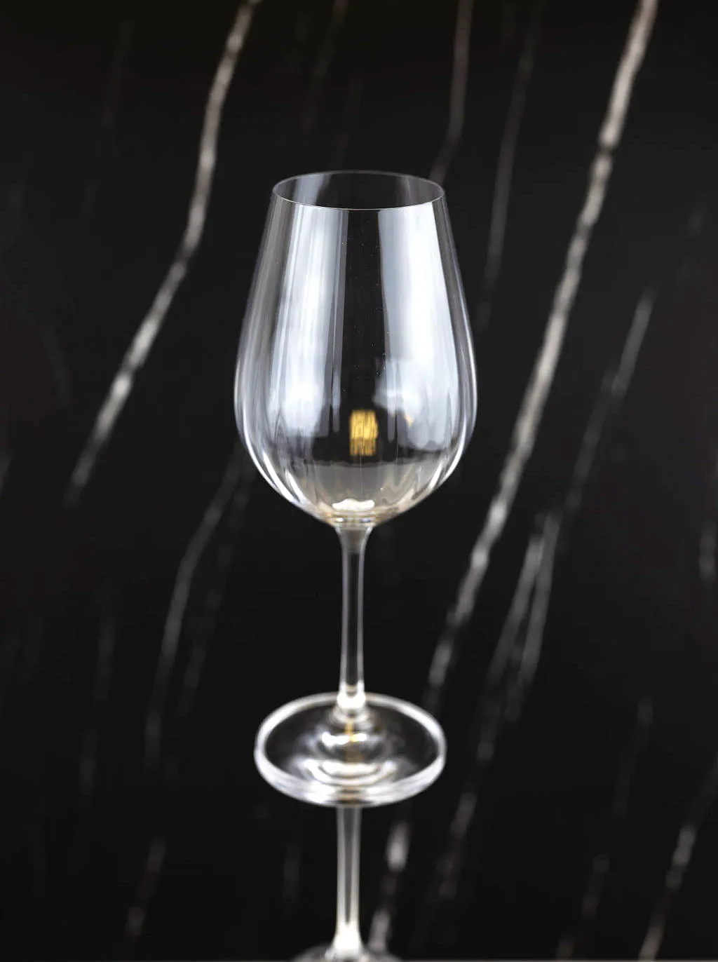White Wine Crystalline Glasses Set of 2