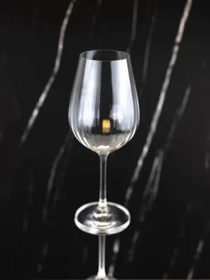 White Wine Crystalline Glasses Set of 2